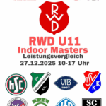 RWD U11 Indoor Masters Leistungsvergleich am 27.12.2025 von 10:00 – 17:00 Uhr in der DERSA Sporthalle in Damme.