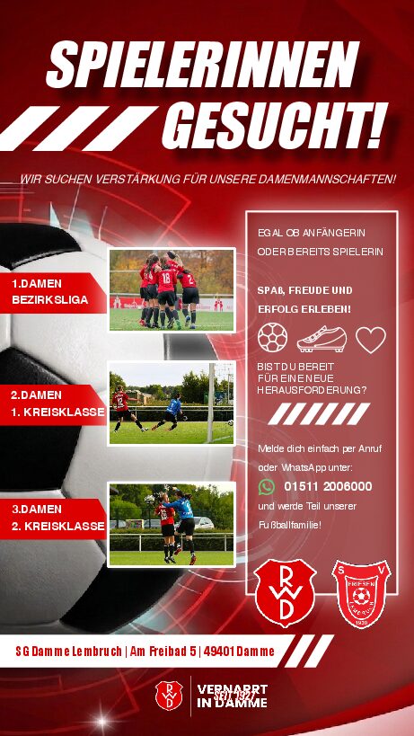 Mehr über den Artikel erfahren Spielerinnen gesucht!!!