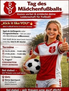 Tag des Mädchenfußballs  –  Komm vorbei & entdecke deine Leidenschaft für Fußball!